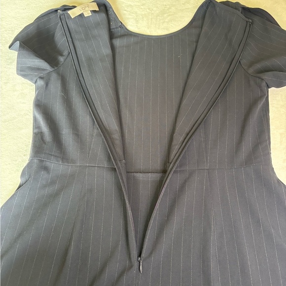 LOFT Mini Dress Size 6 Short Sleeves Dark Blue - Picture 11 of 13
